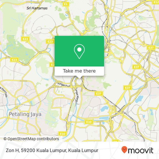 Peta Zon H, 59200 Kuala Lumpur