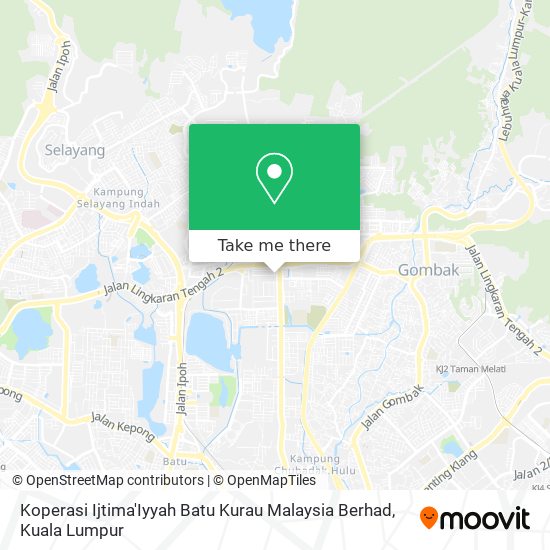 Peta Koperasi Ijtima'Iyyah Batu Kurau Malaysia Berhad