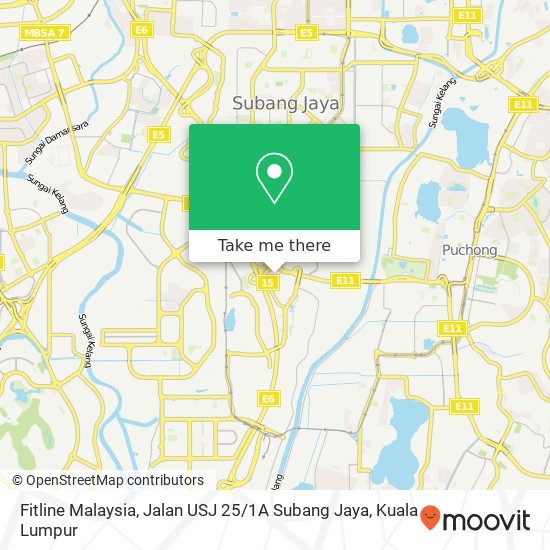 Fitline Malaysia, Jalan USJ 25 / 1A Subang Jaya map