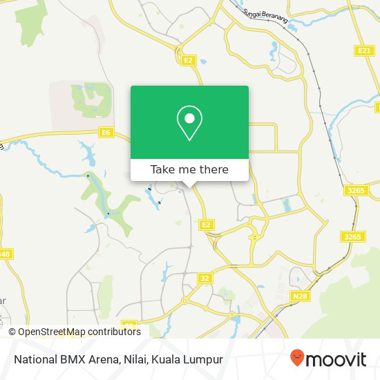 National BMX Arena, Nilai map