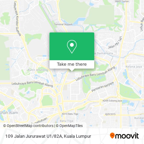 Peta 109 Jalan Jururawat U1/82A