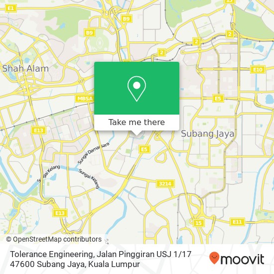 Tolerance Engineering, Jalan Pinggiran USJ 1 / 17 47600 Subang Jaya map