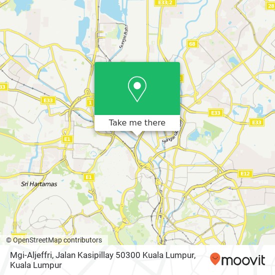 Peta Mgi-Aljeffri, Jalan Kasipillay 50300 Kuala Lumpur