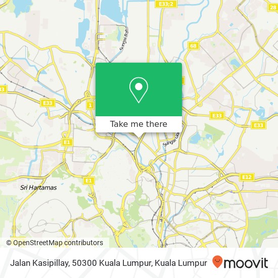 Jalan Kasipillay, 50300 Kuala Lumpur map