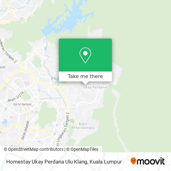 Homestay Ukay Perdana Ulu Klang map