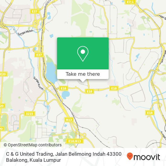 C & G United Trading, Jalan Belimoing Indah 43300 Balakong map