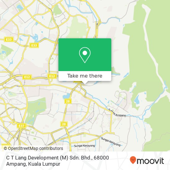 C T Lang Development (M) Sdn. Bhd., 68000 Ampang map
