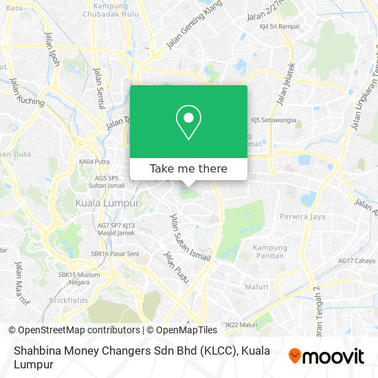 Peta Shahbina Money Changers Sdn Bhd (KLCC)