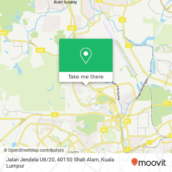 Jalan Jendela U8 / 20, 40150 Shah Alam map