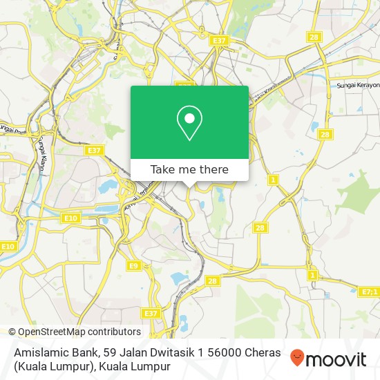 Amislamic Bank, 59 Jalan Dwitasik 1 56000 Cheras (Kuala Lumpur) map