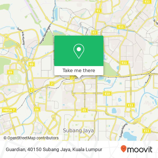 Peta Guardian, 40150 Subang Jaya