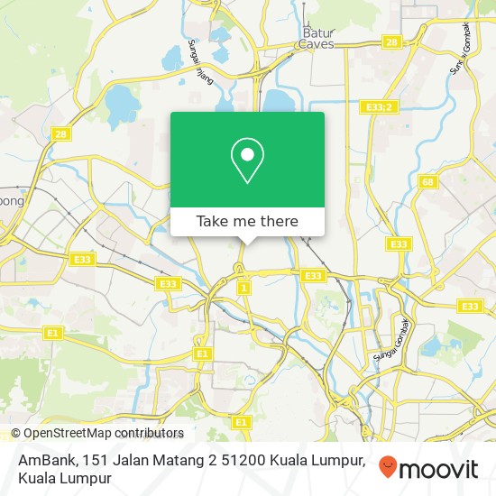 Peta AmBank, 151 Jalan Matang 2 51200 Kuala Lumpur