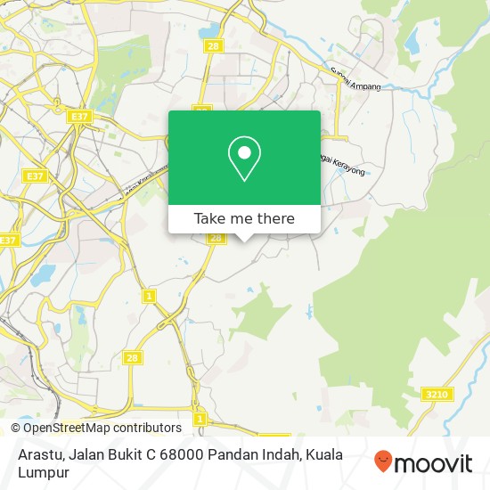 Peta Arastu, Jalan Bukit C 68000 Pandan Indah