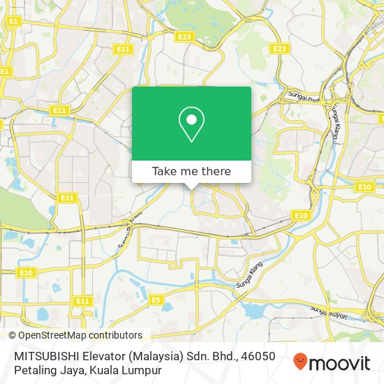 MITSUBISHI Elevator (Malaysia) Sdn. Bhd., 46050 Petaling Jaya map
