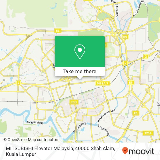 Peta MITSUBISHI Elevator Malaysia, 40000 Shah Alam