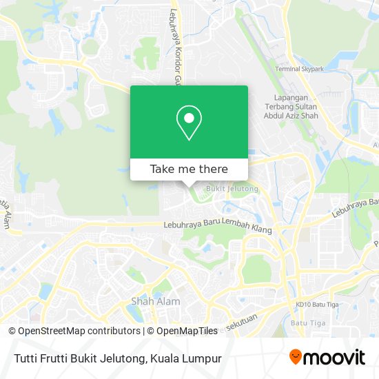 Peta Tutti Frutti Bukit Jelutong