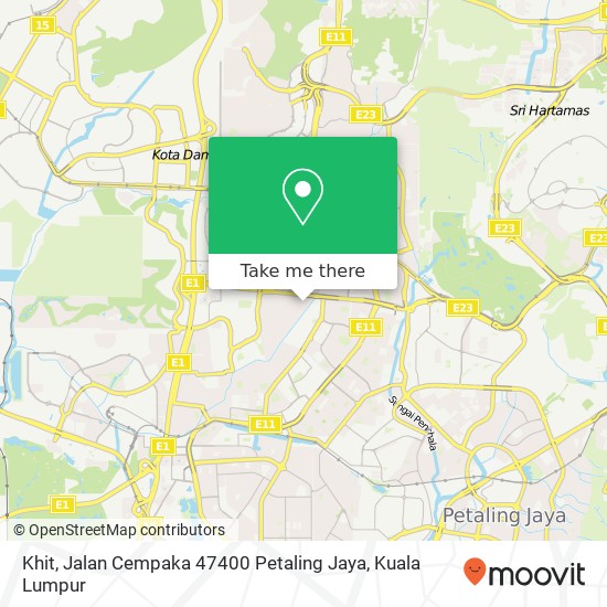 Khit, Jalan Cempaka 47400 Petaling Jaya map