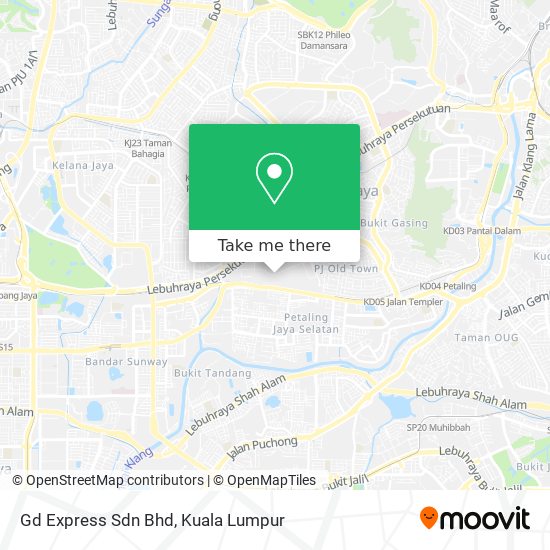 Gd Express Sdn Bhd map