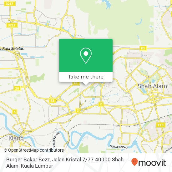 Burger Bakar Bezz, Jalan Kristal 7 / 77 40000 Shah Alam map