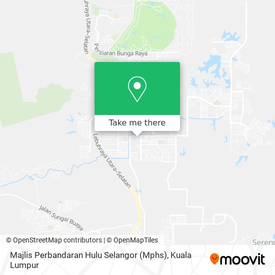 Majlis Perbandaran Hulu Selangor (Mphs) map