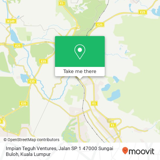 Peta Impian Teguh Ventures, Jalan SP 1 47000 Sungai Buloh