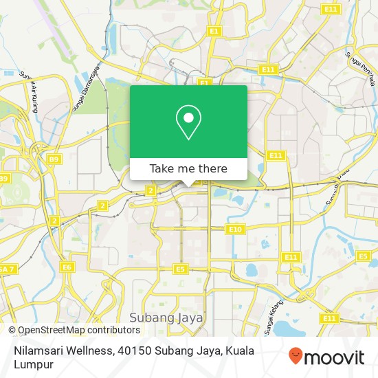 Peta Nilamsari Wellness, 40150 Subang Jaya