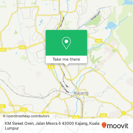 KM Sweet Oven, Jalan Mesra 6 43000 Kajang map