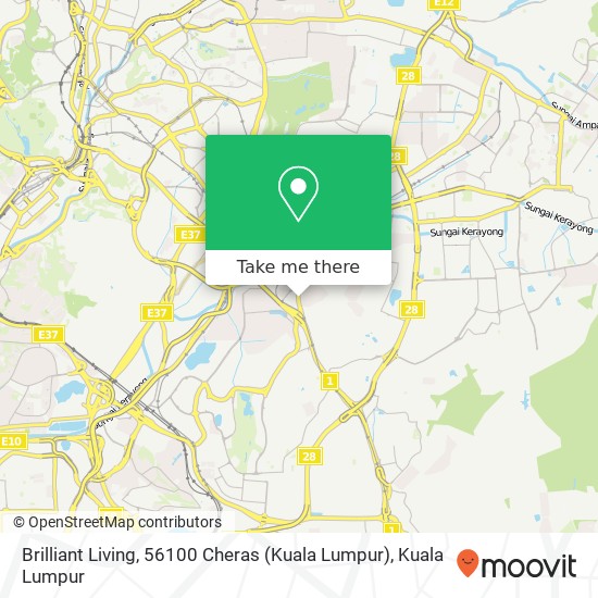 Brilliant Living, 56100 Cheras (Kuala Lumpur) map