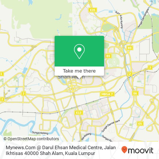Mynews.Com @ Darul Ehsan Medical Centre, Jalan Ikhtisas 40000 Shah Alam map