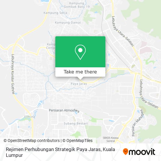 Rejimen Perhubungan Strategik Paya Jaras map