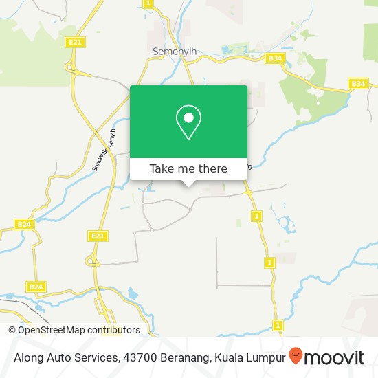 Along Auto Services, 43700 Beranang map