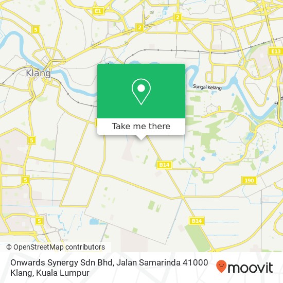 Onwards Synergy Sdn Bhd, Jalan Samarinda 41000 Klang map