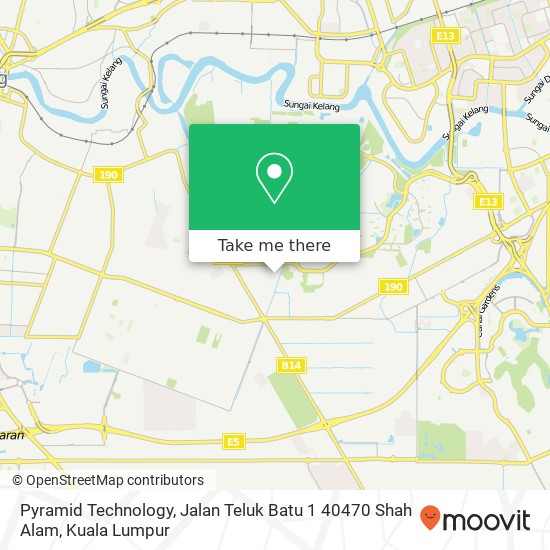 Pyramid Technology, Jalan Teluk Batu 1 40470 Shah Alam map