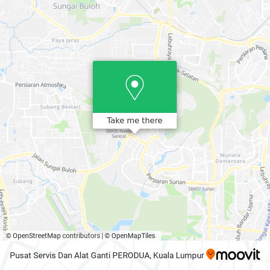 Pusat Servis Dan Alat Ganti PERODUA map