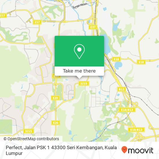 Perfect, Jalan PSK 1 43300 Seri Kembangan map