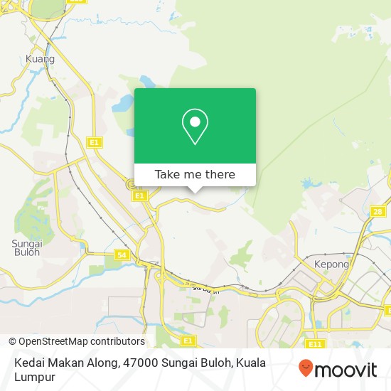 Kedai Makan Along, 47000 Sungai Buloh map