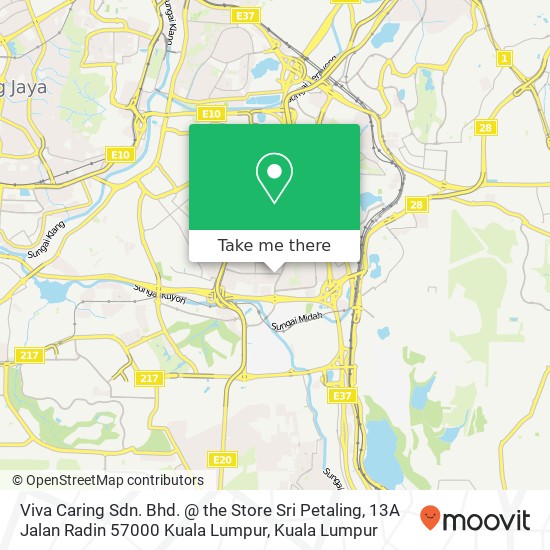 Viva Caring Sdn. Bhd. @ the Store Sri Petaling, 13A Jalan Radin 57000 Kuala Lumpur map