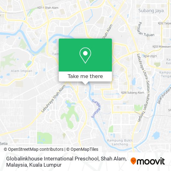 Globalinkhouse International Preschool, Shah Alam, Malaysia map