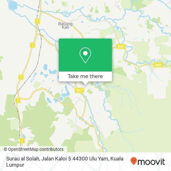 Surau al Solah, Jalan Kaloi 5 44300 Ulu Yam map