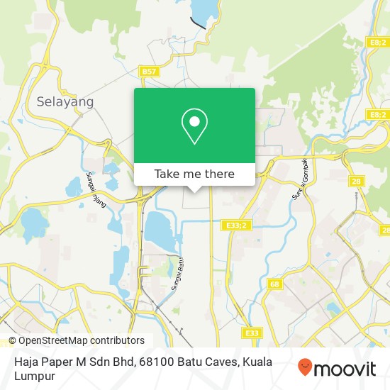 Peta Haja Paper M Sdn Bhd, 68100 Batu Caves