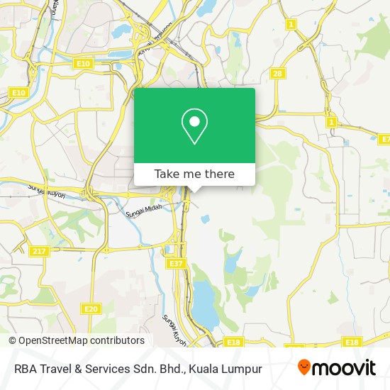 RBA Travel & Services Sdn. Bhd. map