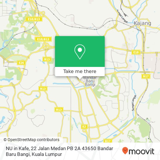 Peta NU in Kafe, 22 Jalan Medan PB 2A 43650 Bandar Baru Bangi
