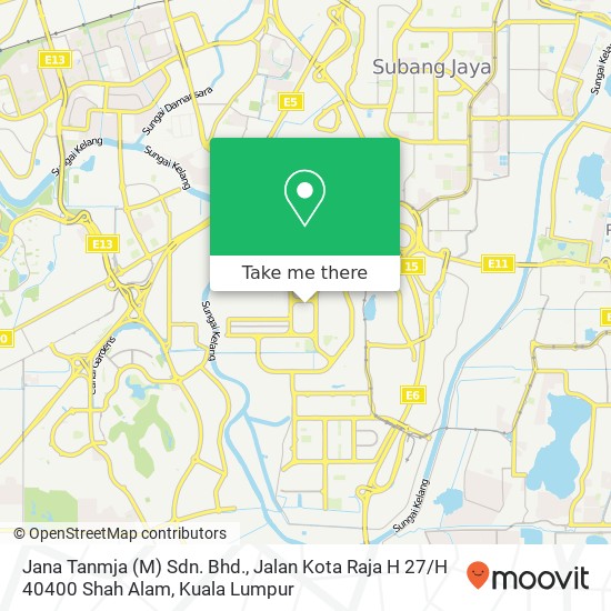 Jana Tanmja (M) Sdn. Bhd., Jalan Kota Raja H 27 / H 40400 Shah Alam map