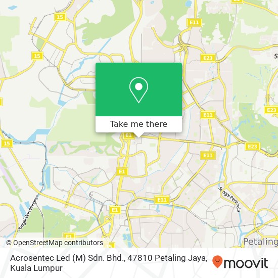Acrosentec Led (M) Sdn. Bhd., 47810 Petaling Jaya map