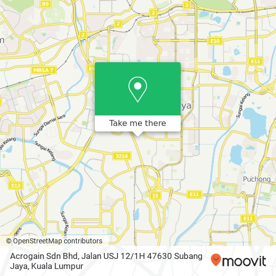 Acrogain Sdn Bhd, Jalan USJ 12 / 1H 47630 Subang Jaya map