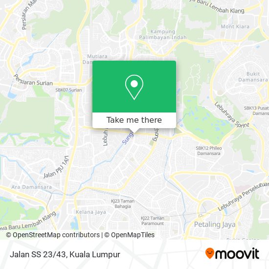 Jalan SS 23/43 map