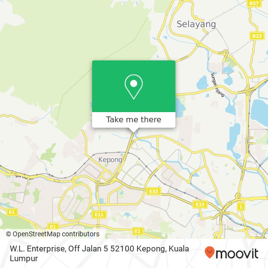 W.L. Enterprise, Off Jalan 5 52100 Kepong map