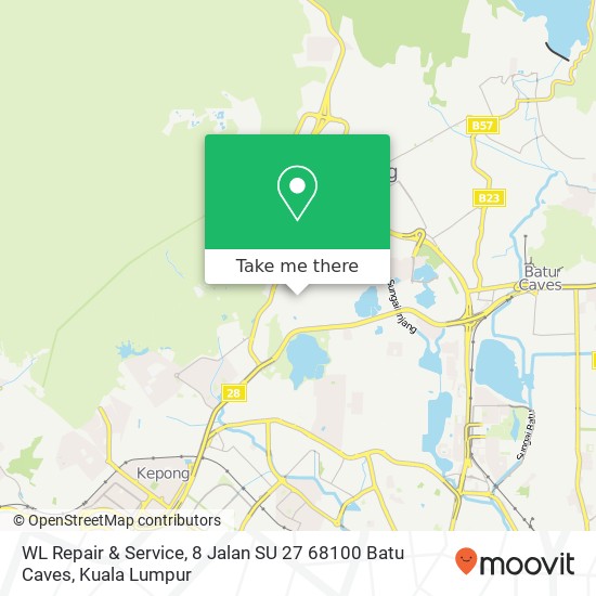 WL Repair & Service, 8 Jalan SU 27 68100 Batu Caves map