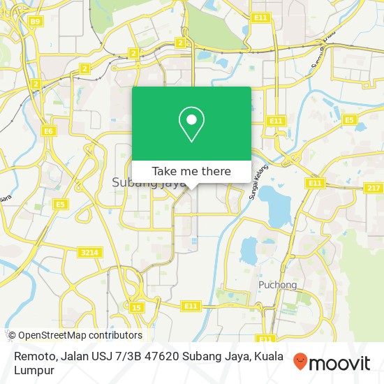 Remoto, Jalan USJ 7 / 3B 47620 Subang Jaya map