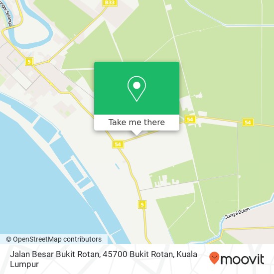 Peta Jalan Besar Bukit Rotan, 45700 Bukit Rotan